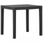Preview: ARDEBO.de - Gartentisch Grau 79x65x72 cm Kunststoff