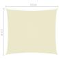 Preview: Sonnensegel Oxford-Gewebe Rechteckig 2,5x3,5 m Creme