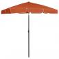 Preview: ARDEBO.de - Strandschirm Terracotta-Rot 180x120 cm