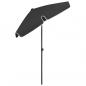 Preview: Strandschirm Schwarz 180x120 cm