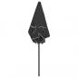 Preview: Strandschirm Schwarz 180x120 cm