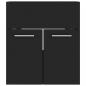 Preview: Waschbeckenunterschrank Schwarz 41x38,5x46 cm Holzwerkstoff