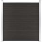 Preview: Zaunelement WPC 180x186 cm Schwarz
