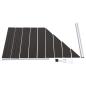 Preview: Zaunelement WPC 95x(105-180) cm Schwarz