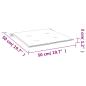 Preview: Gartenstuhl-Kissen 4 Stk. Blau 50x50x3 cm Oxford-Gewebe
