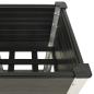 Preview: Garten-Hochbeet mit Ablage 50x50x90 cm WPC Grau
