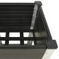 Preview: Garten-Hochbeet mit Ablage 50x50x90 cm WPC Grau