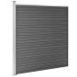 Preview: Zaunelement WPC 175x186 cm Schwarz