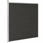 Preview: Zaunelement WPC 175x186 cm Schwarz