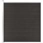 Preview: Zaunelement WPC 175x186 cm Schwarz