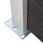 Preview: Zaunelement WPC 175x186 cm Schwarz