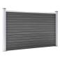 Preview: Zaunelement WPC 180x105 cm Schwarz