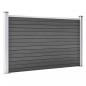 Preview: Zaunelement WPC 180x105 cm Schwarz