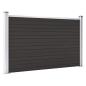 Preview: Zaunelement WPC 180x105 cm Schwarz