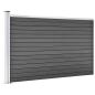 Preview: Zaunelement WPC 175x105 cm Schwarz