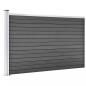 Preview: Zaunelement WPC 175x105 cm Schwarz