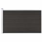 Preview: Zaunelement WPC 175x105 cm Schwarz
