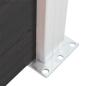 Preview: Zaunelement WPC 175x105 cm Schwarz