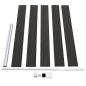Preview: Zaunelement WPC 175x105 cm Schwarz