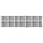 Preview: Sonnenliegen-Auflage Grau Karomuster 200x50x3 cm Oxford-Gewebe
