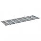Preview: Sonnenliegen-Auflage Grau Karomuster 200x60x3 cm Oxford-Gewebe