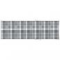 Preview: Sonnenliegen-Auflage Grau Karomuster 200x60x3 cm Oxford-Gewebe