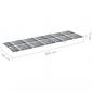 Preview: Sonnenliegen-Auflage Grau Karomuster 200x60x3 cm Oxford-Gewebe