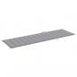 Preview: Sonnenliegen-Auflage Grau 200x70x3 cm Oxford-Gewebe