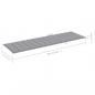 Preview: Sonnenliegen-Auflage Grau 200x70x3 cm Oxford-Gewebe