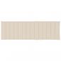 Preview: Sonnenliegen-Auflage Creme 200x70x3 cm Oxford-Gewebe