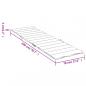 Preview: Sonnenliegen-Auflage Blau 200x70x3 cm Oxford-Gewebe