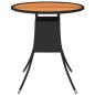 Preview: 7-tlg. Garten-Sofagarnitur mit Auflagen Poly Rattan Schwarz