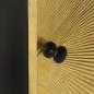 Preview: Nachttisch mit Messing-Front 40x30x50 cm Massivholz Mango