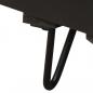Preview: Nachttisch mit Messing-Front 40x30x50 cm Massivholz Mango