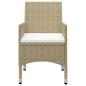Preview: 9-tlg. Garten-Essgruppe Beige