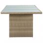 Preview: 7-tlg. Garten-Essgruppe Poly Rattan Braun