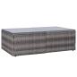 Preview: 9-tlg. Garten-Lounge-Set mit Kissen Poly Rattan Grau