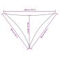 Preview: Sonnensegel Oxford-Gewebe Dreieckig 3x4x4 m Anthrazit