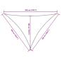 Preview: Sonnensegel Oxford-Gewebe Dreieckig 5x5x6 m Anthrazit
