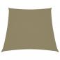 Preview: ARDEBO.de - Sonnensegel Oxford-Gewebe Trapezform 3/4x3 m Beige