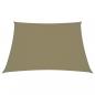 Preview: Sonnensegel Oxford-Gewebe Trapezform 3/4x3 m Beige