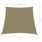 Preview: Sonnensegel Oxford-Gewebe Trapezform 3/4x3 m Beige