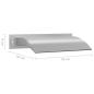 Preview: Pool-Wasserfall Silbern 45x26x13 cm Edelstahl  