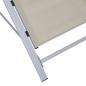 Preview: Sonnenliege Textilene und Aluminium Creme