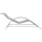 Preview: Sonnenliege Textilene und Aluminium Creme