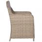 Preview: 11-tlg. Garten-Essgruppe Poly Rattan Braun