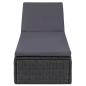 Preview: 9-tlg. Garten-Essgruppe Poly Rattan Schwarz