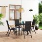 Preview: ARDEBO.de - 5-tlg. Garten-Essgruppe Schwarz und Braun