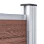Preview: Zaunelement WPC 180x146 cm Braun