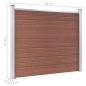 Preview: Zaunelement WPC 180x146 cm Braun